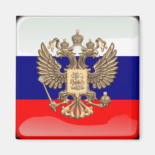 Aimant Drapeau brillant russe