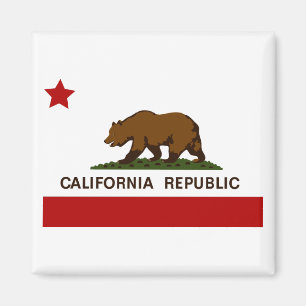 Aimant Drapeau californien Patriotique