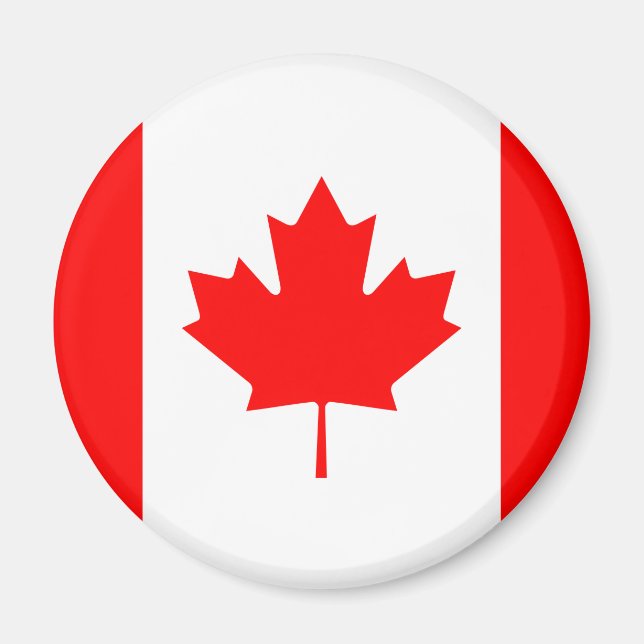Aimant Drapeau canadien (Devant)
