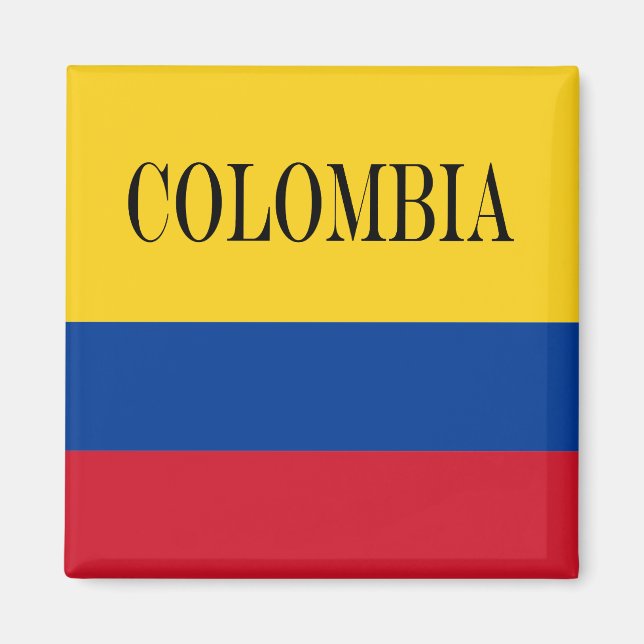 Aimant Drapeau Colombie - Bandera De Colombia (Devant)