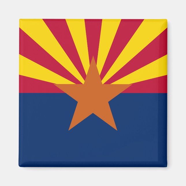 Aimant Drapeau d'Arizona (Devant)