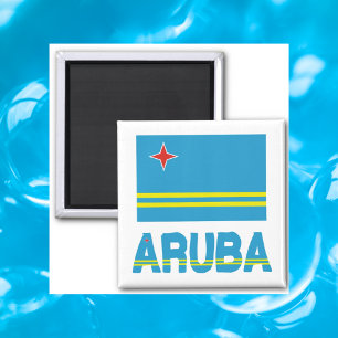 Aimant Drapeau d'Aruba et Aruba