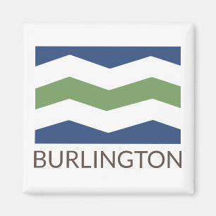 Aimant Drapeau de Burlington, Vermont