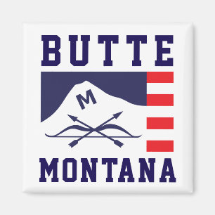 Aimant Drapeau de Butte, Montana