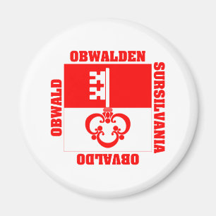 Aimant Drapeau de canton d'Obwald Suisse