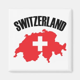 Aimant Drapeau de carte Suisse