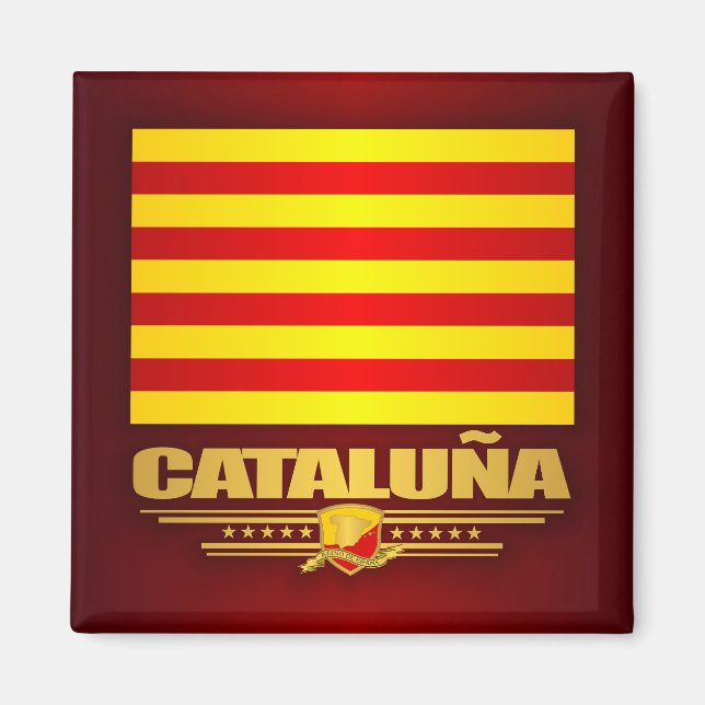 Aimant Drapeau de Catalogne (Devant)
