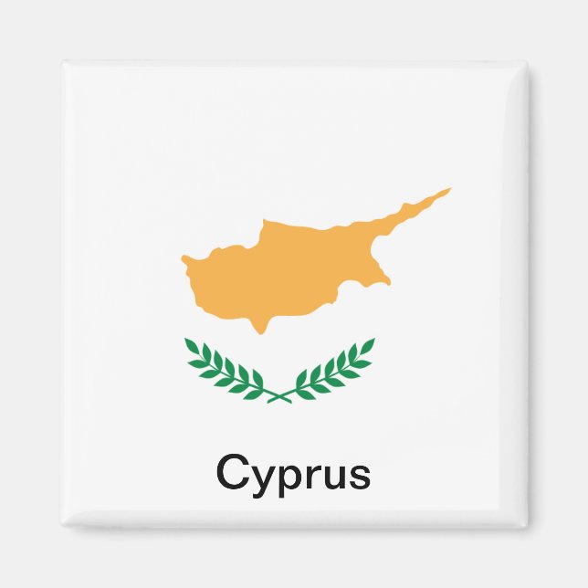 Aimant Drapeau de Chypre (Devant)