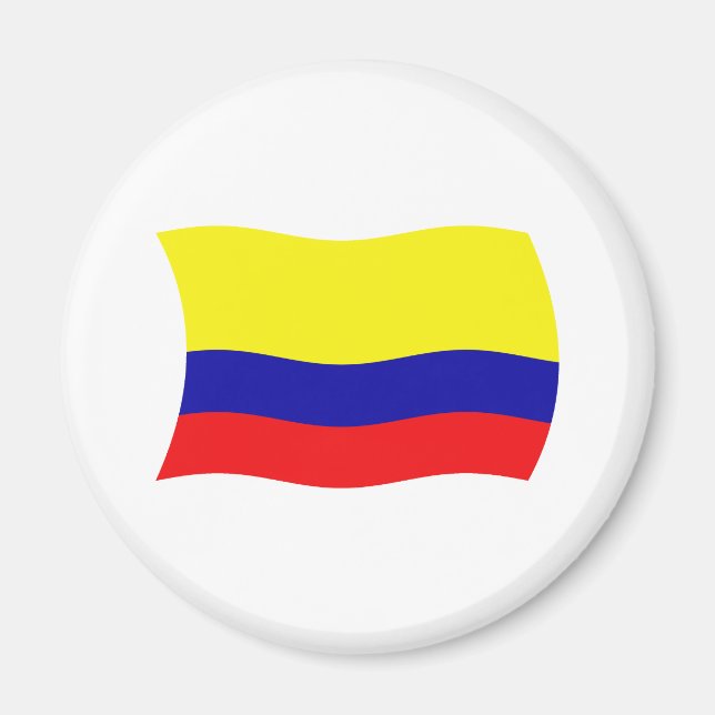 Aimant drapeau de Colombie (Devant)