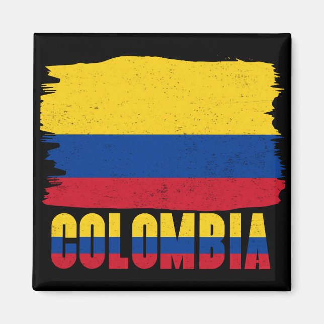 Aimant Drapeau de Colombie (Devant)