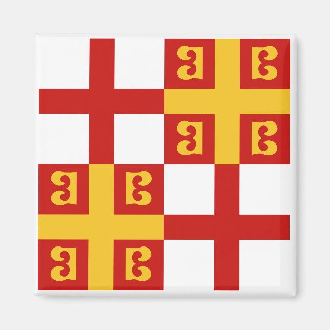 Aimant Drapeau de Constantinople de l'empereur Palaeologu (Devant)