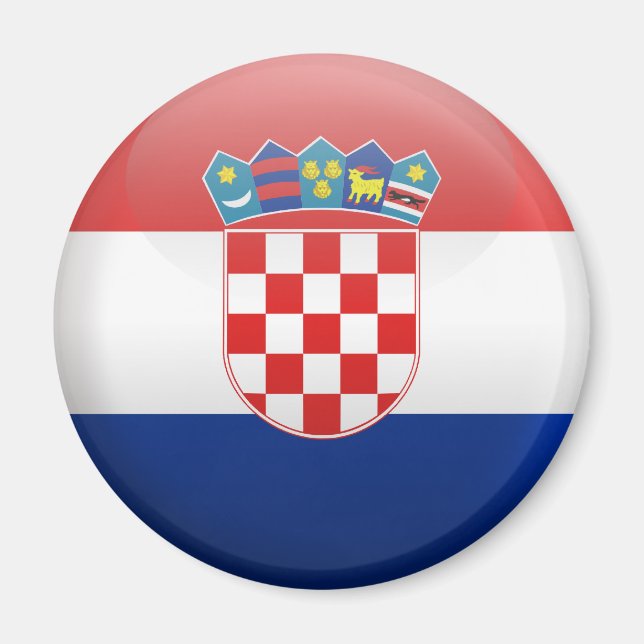 Aimant Drapeau de Croatie (Devant)
