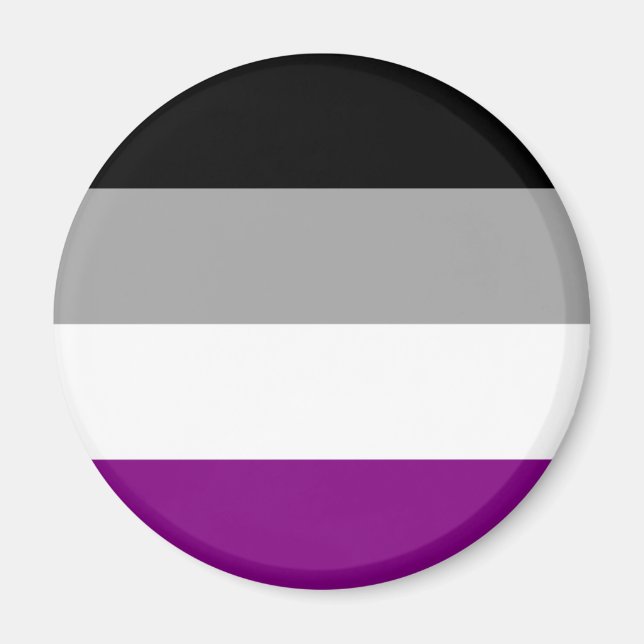Aimant Drapeau de fierté asexué (Devant)
