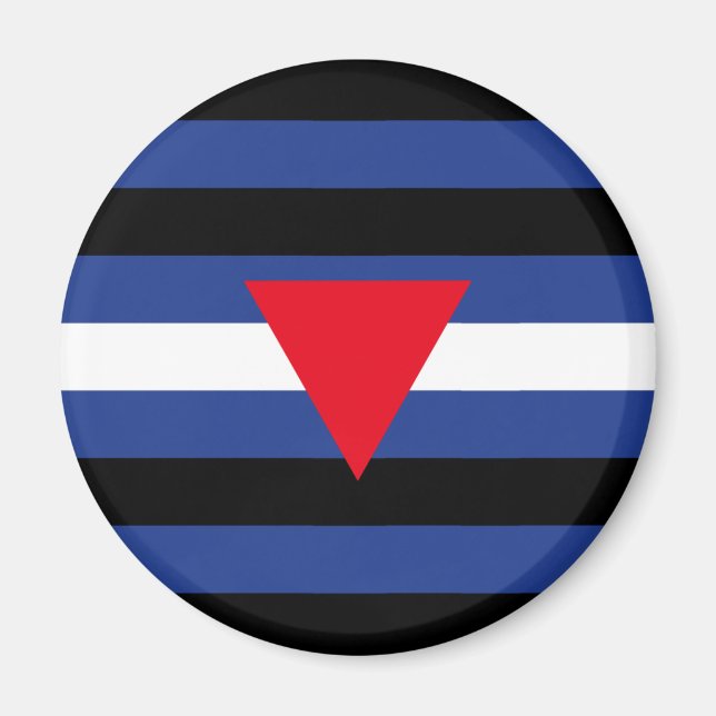 Aimant Drapeau de fierté cuir queer (Devant)