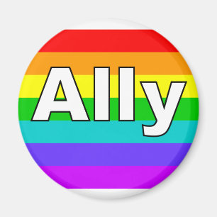 Aimant Drapeau de fierté d'allié