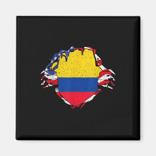 Aimant Drapeau de fierté de Colombie Drapeau national col