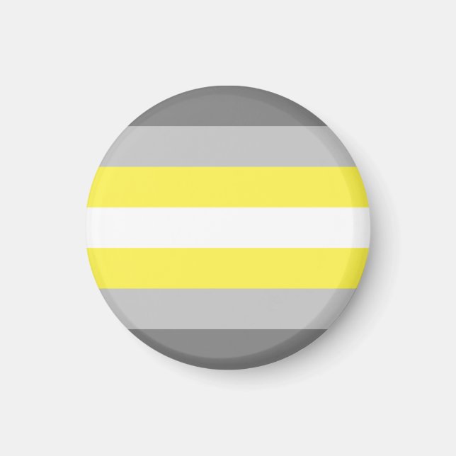 Aimant Drapeau de fierté demigender (Devant)