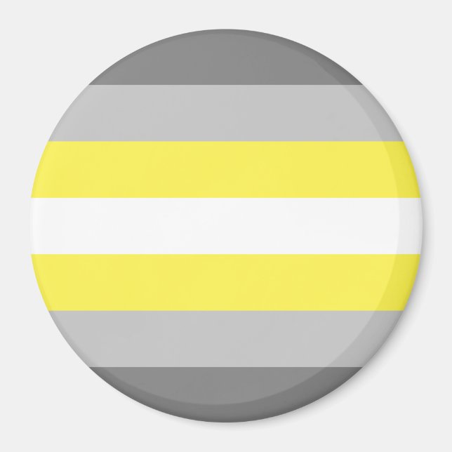 Aimant Drapeau de fierté demigender (Devant)