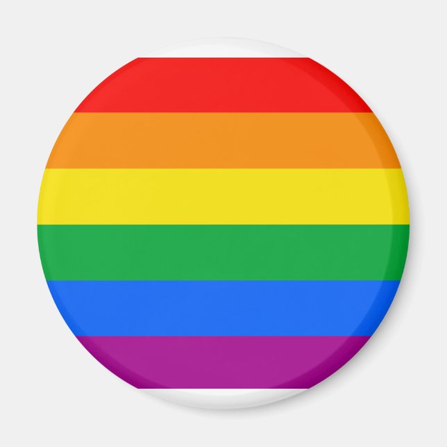 Aimant Drapeau de fierté gay traditionnel (Devant)