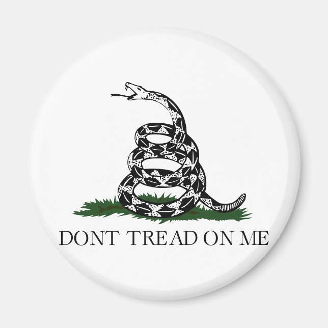 Aimant Drapeau de Gadsden "Ne me touchez pas" (Devant)