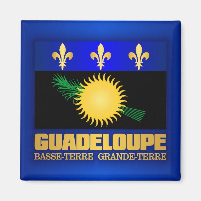 Aimant Drapeau de Guadeloupe (Devant)