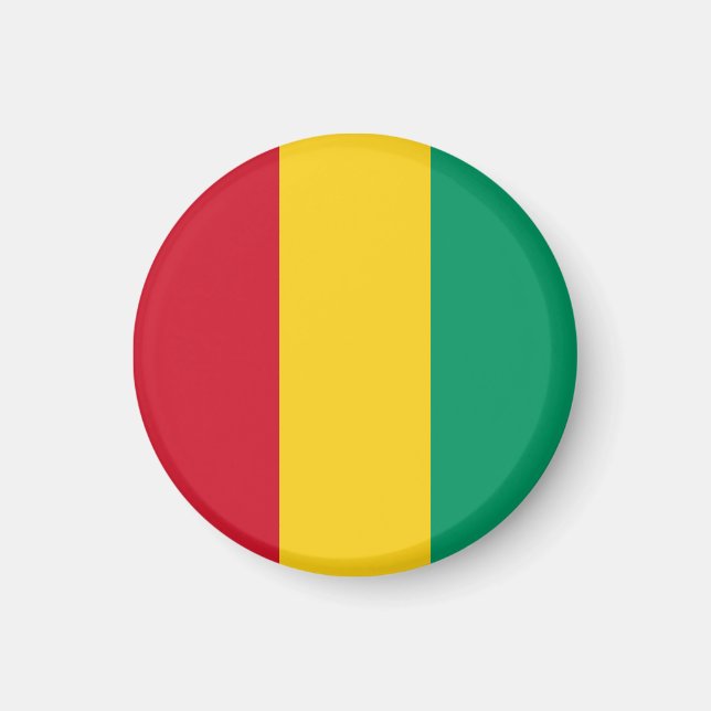 Aimant Drapeau de Guinée (Devant)