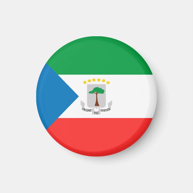 Aimant Drapeau de Guinée équatoriale (Devant)