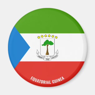 Aimant Drapeau de Guinée équatoriale Charmante patriotiqu