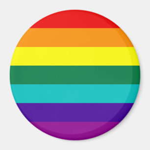 Aimant Drapeau de la Fierté arc-en-ciel 7 bandes