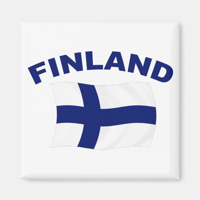 Aimant Drapeau de la Finlande (Devant)
