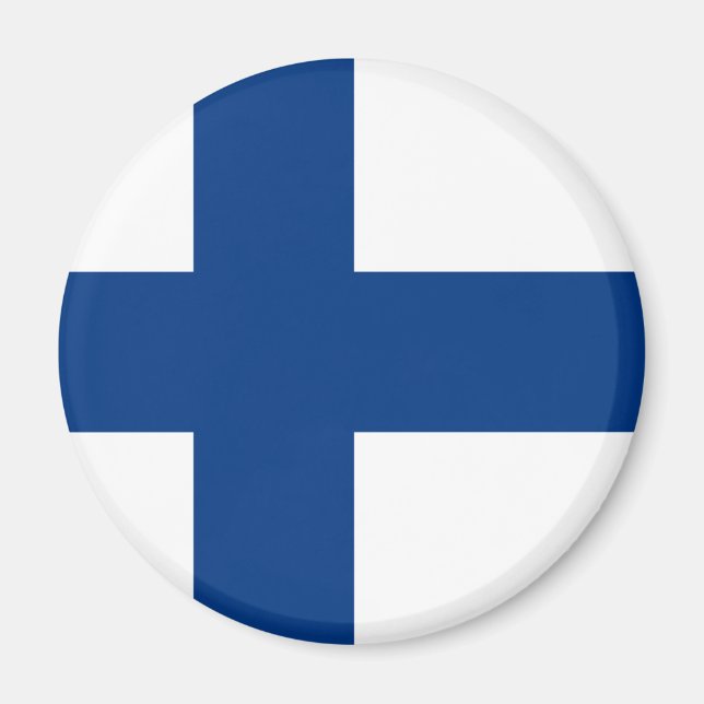 Aimant Drapeau de la Finlande (Devant)