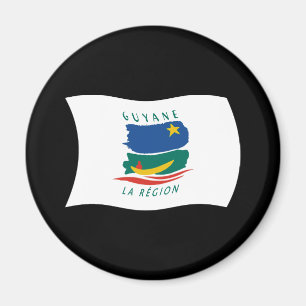 Aimant Drapeau de la Guyane française