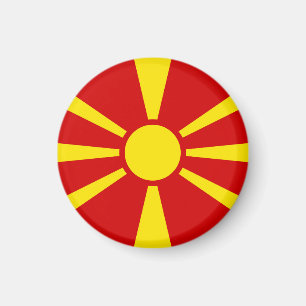 Aimant Drapeau de la Macédoine du Nord