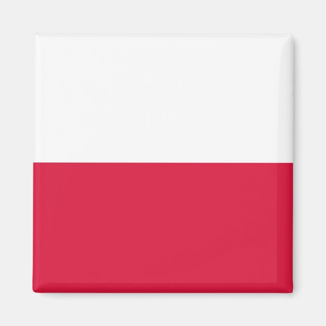 Aimant Drapeau de la Pologne (Devant)