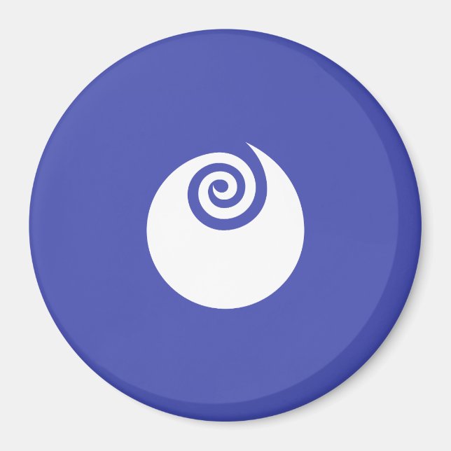 Aimant Drapeau de la préfecture d'Ibaraki, Japon (Devant)