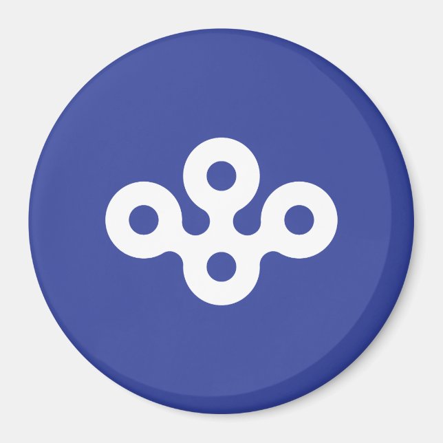 Aimant Drapeau de la préfecture d'Osaka, Japon (Devant)