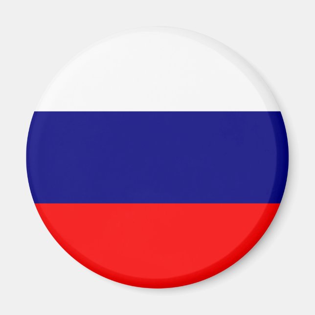 Aimant Drapeau de la Russie (Devant)