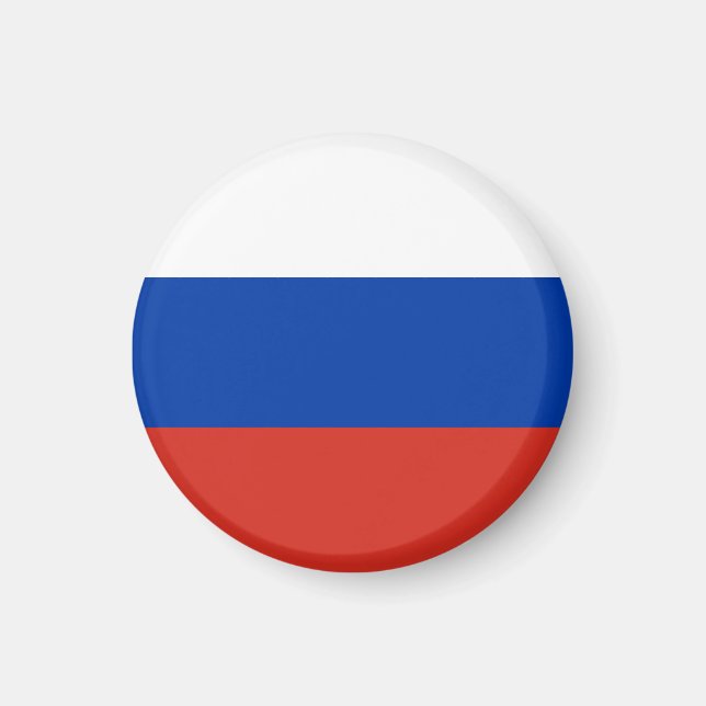 Aimant Drapeau de la Russie (Devant)