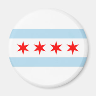 Aimant Drapeau de la ville de Chicago (Illinois)
