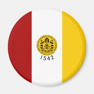 Aimant Drapeau de la ville de San Diego (Californie)