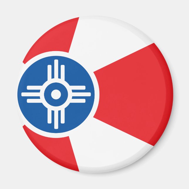 Aimant Drapeau de la ville de Wichita (Devant)