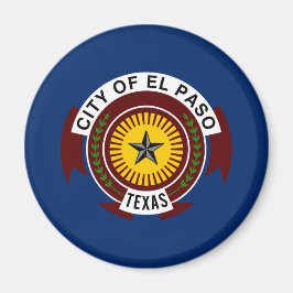 Aimant Drapeau de la ville d'El Paso (Texas)