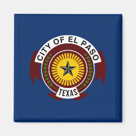 Aimant Drapeau de la ville d'El Paso (Texas)