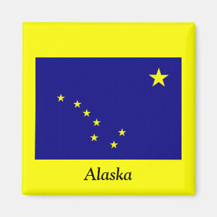 Aimant Drapeau de l'Alaska