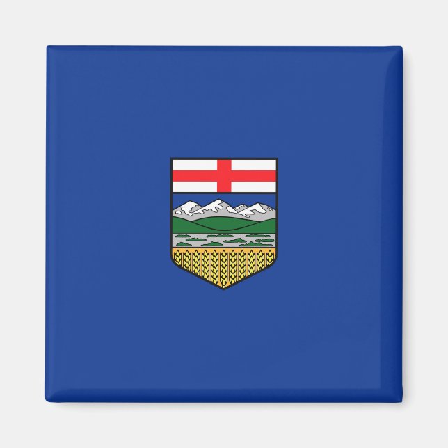 Aimant Drapeau de l'Alberta (Devant)