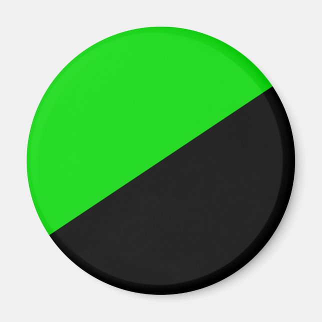 Aimant Drapeau de l'anarchisme vert (Devant)