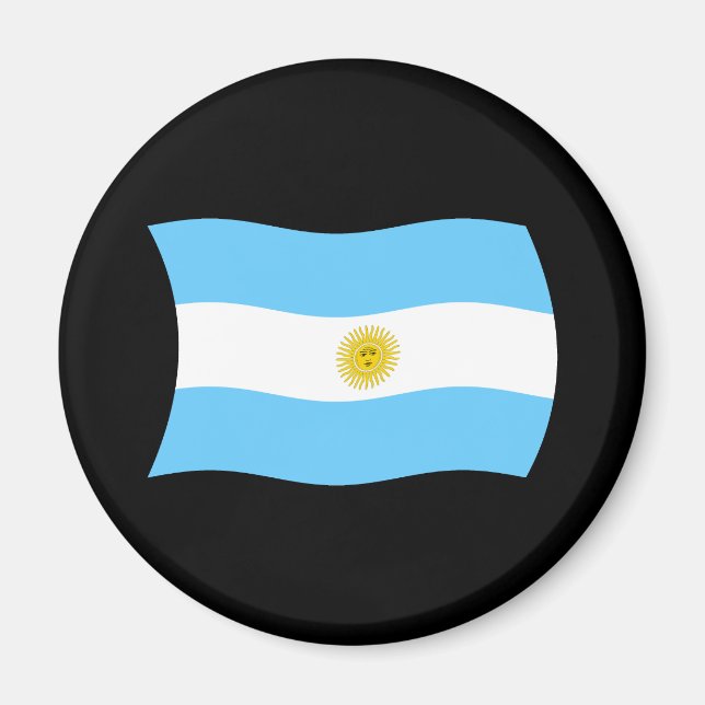 Aimant drapeau de l'Argentine (Devant)