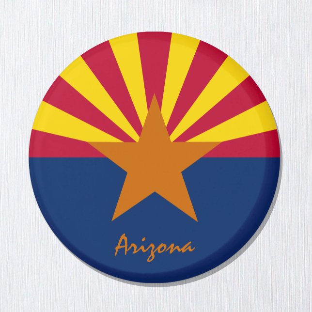 Aimant Drapeau de l'Arizona & Arizona USA - fans de voyag (Créateur téléchargé)