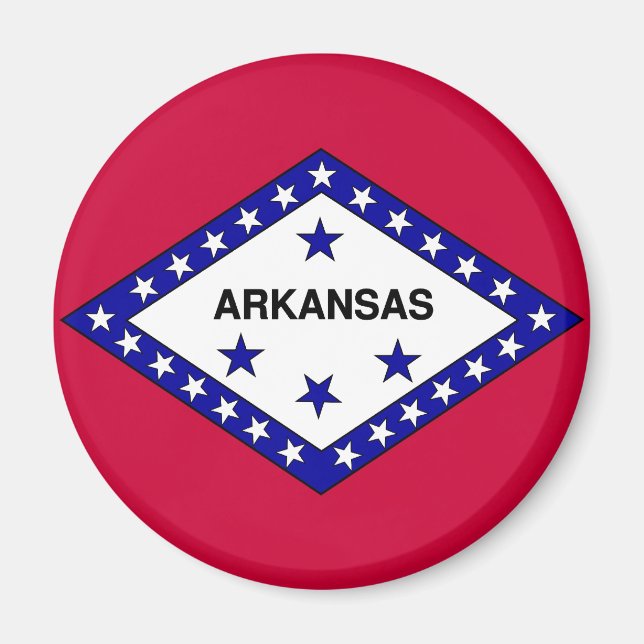 Aimant Drapeau de l'Arkansas (Devant)