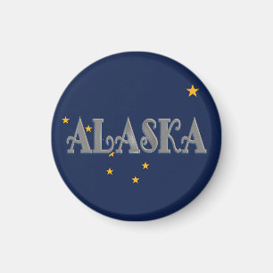 Aimant drapeau de l'État de l'Alaska